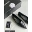 Chanel Crystal CC Logo Vintage Ballet Flats in Lambskin Black 2024