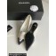 Chanel Heel 8cm Crystal CC Logo Vintage Pumps in Lambskin White 2024