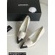 Chanel Heel 8cm Crystal CC Logo Vintage Pumps in Lambskin White 2024