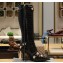 Balenciaga Heel 9cm Cagole Boots in Croco Pattern Black