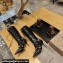 Balenciaga Heel 9cm Cagole Boots in Croco Pattern Black