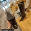 Balenciaga Heel 9cm Cagole Boots in Croco Pattern Black