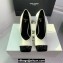 Balmain Heel 10cm White/Patent Black Leather Pumps Spring-Summer 2024 Fashion show