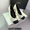Balmain Heel 10cm White/Patent Black Leather Pumps Spring-Summer 2024 Fashion show