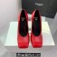 Balmain Heel 10cm Red/Patent Leather Pumps Spring-Summer 2024 Fashion show