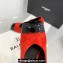 Balmain Heel 10cm Suede Red/Patent Black Leather Pumps Spring-Summer 2024 Fashion show