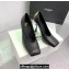 Balmain Heel 10cm Black Leather Pumps Spring-Summer 2024 Fashion show