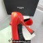 Balmain Heel 10cm Red Leather Pumps Spring-Summer 2024 Fashion show