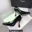 Balmain Heel 10cm Patent Black Leather Pumps Spring-Summer 2024 Fashion show