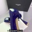 Balmain Heel 10cm Patent Purple Leather Pumps Spring-Summer 2024 Fashion show
