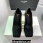 Balmain Heel 10cm Suede Black Leather Pumps Spring-Summer 2024 Fashion show