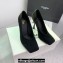 Balmain Heel 10cm Suede Black Leather Pumps Spring-Summer 2024 Fashion show