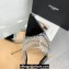 Gianvito Rossi Heel 6.5cm/8.5cm/10.5cm Elle Zebra Leather and PVC Mules Black 2024