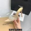 Gianvito Rossi Heel 6.5cm/8.5cm/10.5cm Elle Zebra Leather and PVC Mules Beige 2024