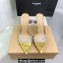 Gianvito Rossi Heel 6.5cm/8.5cm/10.5cm Elle Zebra Leather and PVC Mules Gold 2024
