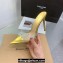 Gianvito Rossi Heel 6.5cm/8.5cm/10.5cm Elle Zebra Leather and PVC Mules Gold 2024