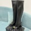 Versace Heel 10.5cm Gianni Ribbon Knee-High Boots Leather Black 2024