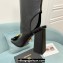 Versace Heel 10.5cm Gianni Ribbon Knee-High Boots Leather Black 2024