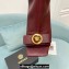 Versace Heel 10.5cm Gianni Ribbon Knee-High Boots Leather Burgundy 2024