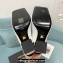 Versace Heel 10.5cm Gianni Ribbon Knee-High Boots Leather White 2024