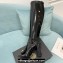 Versace Heel 10.5cm Gianni Ribbon Knee-High Boots Leather Patent Black 2024