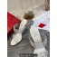 Christian Louboutin Heel 10cm Spikes White Leather and PVC Two-Band Mules