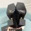 Versace Heel 10.5cm Gianni Ribbon Knee-High Boots Leather Suede Black 2024