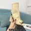 Versace Heel 10.5cm Gianni Ribbon Ankle Boots Leather Beige 2024