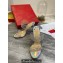 Christian Louboutin Heel 10cm Spikes Silver Leather and PVC Two-Band Mules