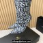 Versace Heel 11cm Allover Knee-High Boots Black 2024