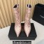 Versace Heel 11cm Allover Ankle Boots Pink 2024