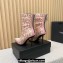 Versace Heel 11cm Allover Ankle Boots Pink 2024