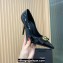 Versace Heel 11cm Gianni Ribbon Pumps Leather Patent Black 2024