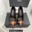Versace Heel 11cm Gianni Ribbon Pumps Leather Patent Burgundy 2024