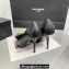 Versace Heel 11cm Gianni Ribbon Pumps Leather Black 2024