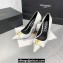 Versace Heel 11cm Gianni Ribbon Pumps Leather White 2024