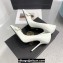 Versace Heel 11cm Gianni Ribbon Pumps Leather White 2024