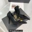 Versace Heel 11cm Gianni Ribbon Pumps Leather Suede Black 2024