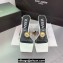 Versace Clear Heel 10cm Medusa hardware Alia Mules PVC White 2024