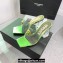 Versace Clear Heel 10cm Medusa hardware Alia Mules PVC Green 2024