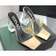 Versace Clear Heel 10cm Medusa hardware Alia Mules PVC Beige 2024