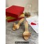 Christian Louboutin Heel 10cm Apricot Patent Leather and PVC Two-Band Just Nodo Bow Mules