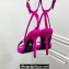 Versace Heel 10.5cm Crystal Medusa '95 Sandals Satin Fuchsia 2024
