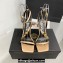 Versace Heel 10.5cm Crystal Medusa '95 Sandals Satin Beige 2024