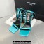 Versace Heel 10.5cm Crystal Medusa '95 Sandals Satin Cyan 2024