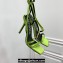Versace Heel 10.5cm Crystal Medusa '95 Sandals Satin Grass Green 2024
