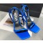 Versace Heel 10.5cm Crystal Medusa '95 Sandals Satin Blue 2024
