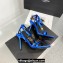 Versace Heel 10.5cm Crystal Medusa '95 Sandals Satin Blue 2024