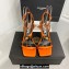 Versace Heel 10.5cm Crystal Medusa '95 Sandals Satin Orange 2024