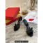 Christian Louboutin Heel 10cm Black Patent Leather and PVC Two-Band Just Nodo Bow Mules